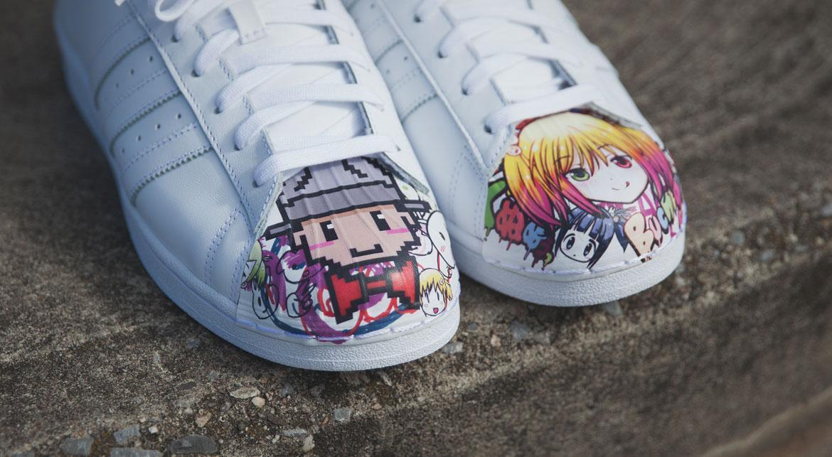 adidas Originals Superstar Supershell x Pharrell White Anime